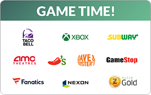 Game Time Gift Card