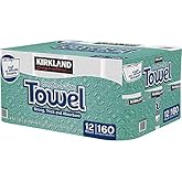 Kirkland Signature qert Premium Big Roll Paper Towels 12-roll, 160 Sheets Per Roll - 2 Pack