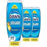Dawn Ultra EZ-Squeeze Dish Soap, Dishwashing Liquid, Original, 3x22oz