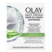 Olay 4-in-1 Daily Facial Cloths  Sensitive Skin 33 units