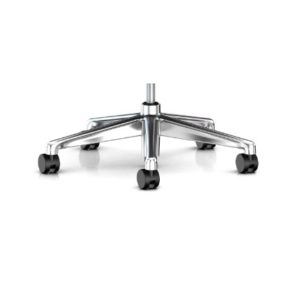 Office Chair Polished Aluminum Base