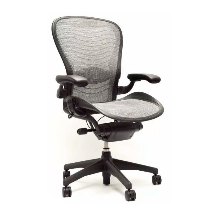 Herman Miller Aeron Chair Black Mineral Wave