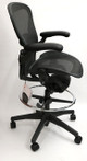 Herman Miller Aeron Stool, Size B, All Features, Fully Adjustable Arms, Tilt Limiter and Seat Angle,