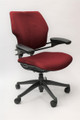 Humanscale Freedom Chair, Red Fabric, Fully Adjustable