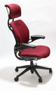 Humanscale Freedom Headrest Chair, Red, Fully Adjustable