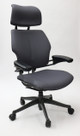 Humanscale Freedom Chair Fully Adjustable Model With Headrest Gray