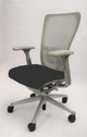 Haworth Zody Chair, Mineral Back & Frame, Gray Fabric Seat. FEATURES Mesh Back, Adjustable Arms, Hard Casters / Carpet Casters, Adjustable Lumbar Support, Adjustable Seat Depth, Adjustable Tilt Tension, Tilt Lock, Rear Tilt, Adjustable Seat Height. 