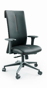 Leef Office Chair by Cavaletti Black Leather