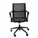 Ribbed Mesh Conference Office Chair Mid Back Black by ModSavy