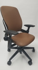 Steelcase, Leap, Chair, V2, Brown, Leather,
