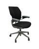 Humanscale Freedom Chair, Black, Titanium, All Features, Adjustable Arms
