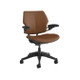 Humanscale Freedom Chair, Dark Brown Leather, Fully Adjustable