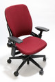 Steelcase, Leap, Chair, V2, Burgundy, Fabric,