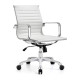 Ribbed Conference Office Chair Mid Back White by ModSavy