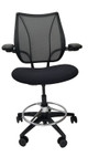 Humanscale Liberty Drafting Stool Chair, Black, Adjustable Seat Depth,