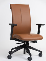 Leef Office Chair by Cavaletti Light Brown Leather 