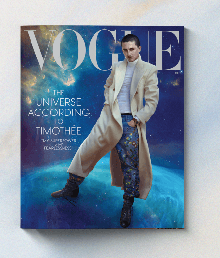 Vogue December issue cover star.